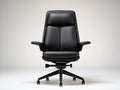 Czarne obrotowe krzesło z ekoskóry PU 65 x 65 x 118–128 cm