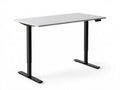Elektrycznie regulowane biurko 120 x 60 cm, wysokość 72–120 cm, biało-czarne